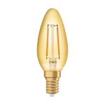 Ledvance Vintage 1906 LED E14 Kerze Gold 2.5W 220lm - 824 Extra Warmweiß | Ersatz für 25W