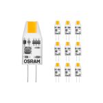 Mehrfachpackung 10x Osram Micro LED Pin G4 1W 100lm - 827 Extra Warmweiß | Ersatz für 10W