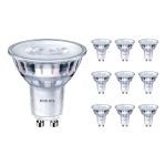 Mehrfachpackung 10x Philips Corepro LED Spot GU10 PAR16 4W 345lm 36D - 830 Warmweiß | Ersatz für 50W