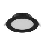 Noxion LED Downlight Hera Mittel Einbau Schwarz 9W 900lm 80D - 827-830-840 CCT | 146mm - Ausschnitt 120mm