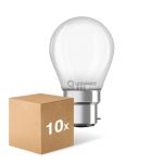 Mehrfachpackung 10x Ledvance Classic LED B22d Birne Matt 4W 470lm - 827 Extra Warmweiß | Ersatz Für 40W