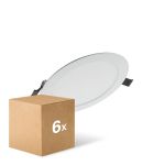 Mehrfachpackung 6x Ledvance LED Downlight Value DN180 17W 1350lm 110D - 830 Warmweiß | 192mm 