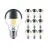 Mehrfachpackung 10x Philips Classic LED Glühbirne E27 Birne Spiegel 7.2W 650lm - 827 Extra Warmweiß | Dimmbar - Ersatz für 60W