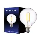 Noxion Lucent LED E27 Globe Fadenlampe Klar 95mm 7.3W 806lm - 827 Extra Warmweiß | Ersatz für 60W